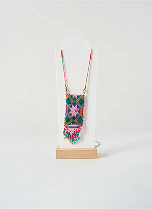 Sautoir ornement perles vert HYPNOCHIC femme
