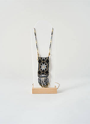 Sautoir ornement perles noir HYPNOCHIC femme