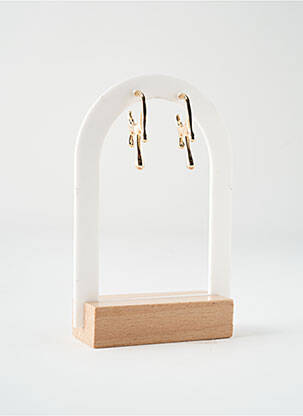 Boucles d’oreilles fermeture bouton poussoir or HYPNOCHIC femme