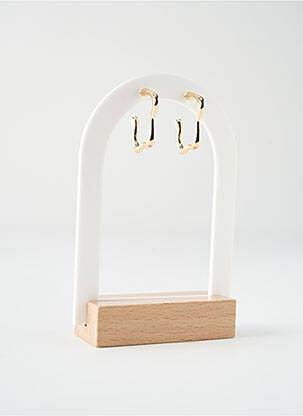 Boucles d’oreilles fermeture bouton poussoir or HYPNOCHIC femme
