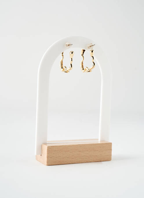 Boucles d’oreilles fermeture bouton poussoir or HYPNOCHIC femme