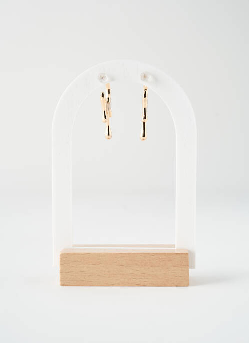 Boucles d’oreilles fermeture bouton poussoir or HYPNOCHIC femme