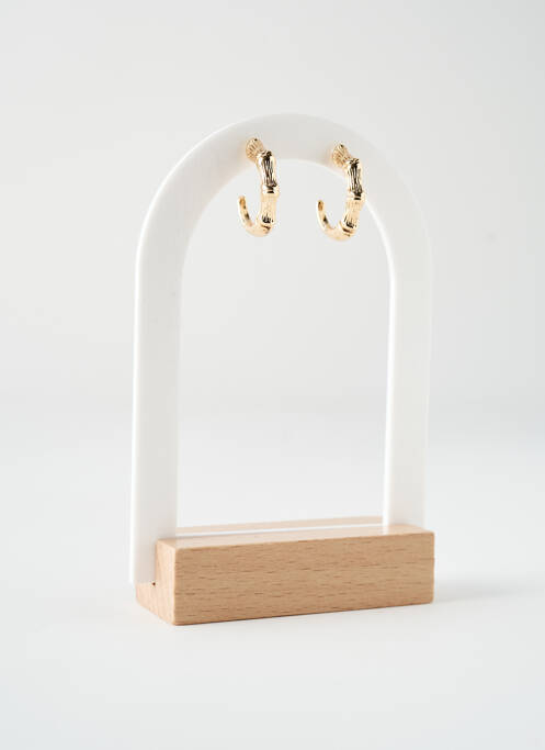 Boucles d’oreilles fermeture bouton poussoir or HYPNOCHIC femme