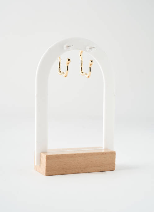 Boucles d’oreilles fermeture bouton poussoir or HYPNOCHIC femme