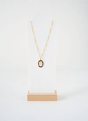 Collier ornement breloque / pampille or S STEEL femme