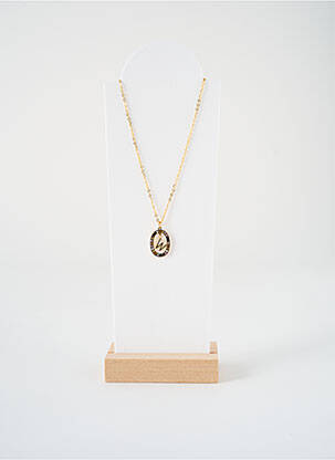 Collier ornement breloque / pampille or S STEEL femme