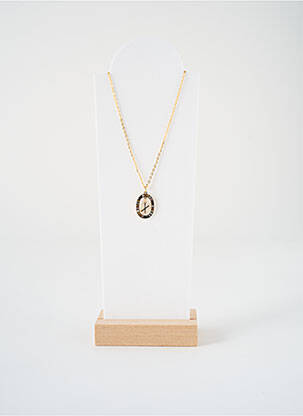 Collier ornement breloque / pampille or S STEEL femme