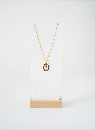 Collier ornement breloque / pampille or S STEEL femme