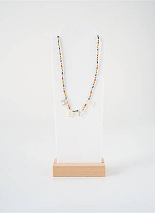 Collier ornement perles marron HYPNOCHIC femme