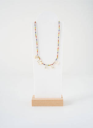 Collier ornement perles marron HYPNOCHIC femme