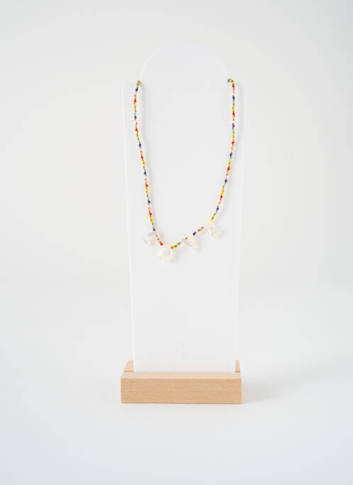 Collier ornement perles marron HYPNOCHIC femme
