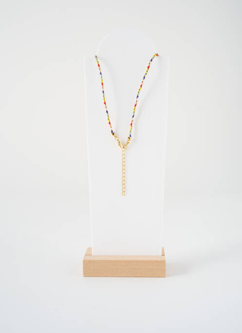 Collier ornement perles marron HYPNOCHIC femme
