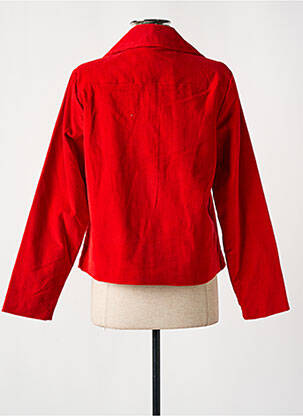 Veste casual col tailleur rouge AGATHE & LOUISE femme