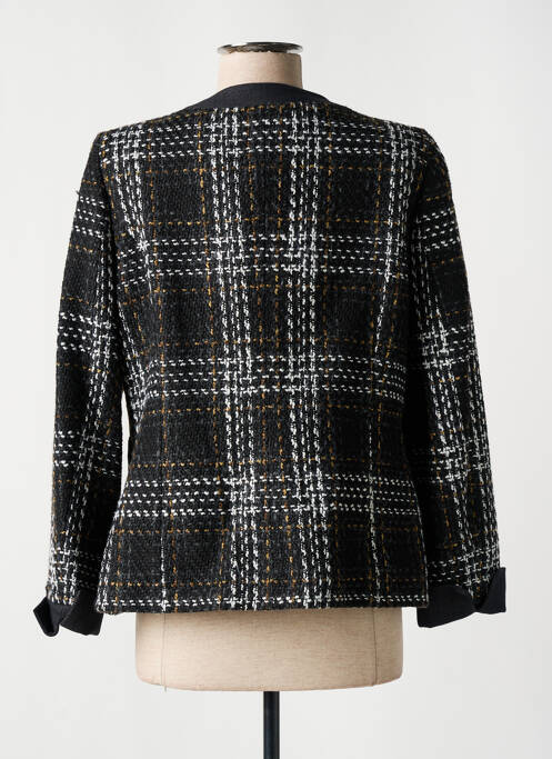 Veste chic col rond noir GUY DUBOUIS femme