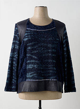 Pull bleu GUY DUBOUIS pour femme