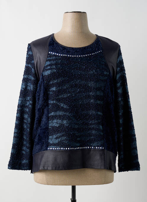 Pull bleu GUY DUBOUIS pour femme