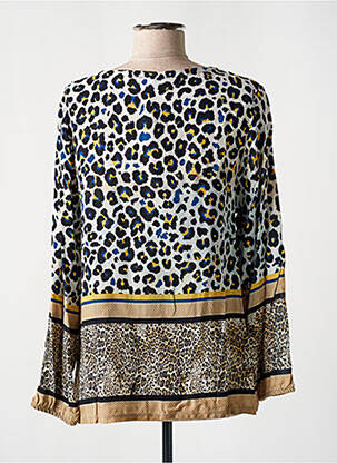 Blouse tissage popeline manches longues noir MERI & ESCA femme
