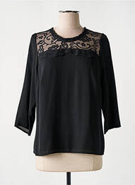 Top coupe cintrée manches 3/4 noir MERI & ESCA femme