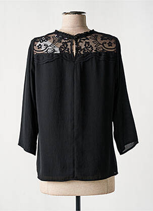Top tissage crêpe manches 3/4 noir MERI & ESCA femme
