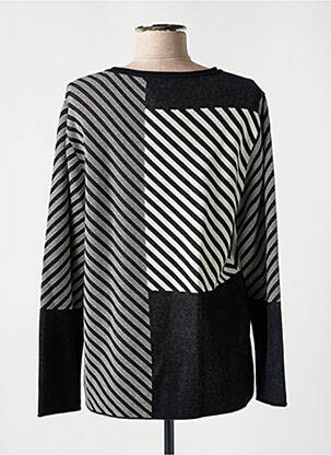 Pull coupe droite manches longues noir RABE femme