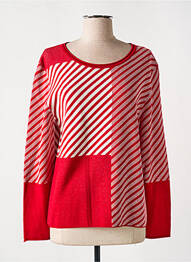 Pull stretch manches longues rouge RABE femme