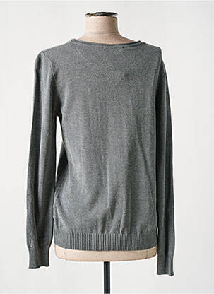 Pull tissage chiné manches longues gris TELMAIL femme