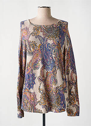 Pull stretch manches longues beige BETTY BARCLAY femme