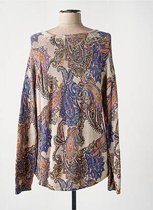 Pull stretch manches longues beige BETTY BARCLAY femme