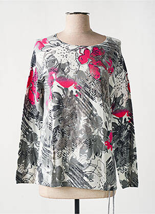 Pull stretch manches longues rose THOMAS RABE femme