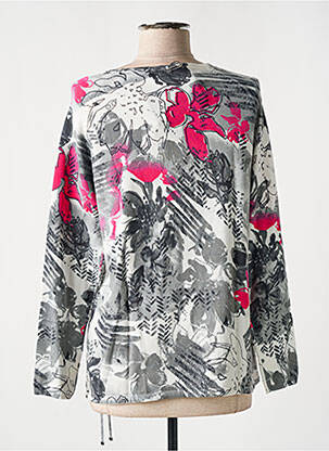 Pull stretch manches longues rose THOMAS RABE femme