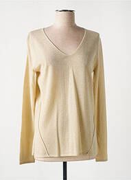 Pull coupe cintrée manches longues beige ANANKE femme