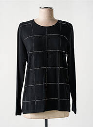 Pull coupe cintrée manches longues noir RABE femme