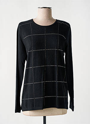 Pull coupe cintrée manches longues noir RABE femme