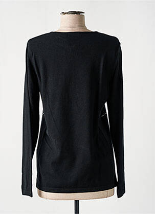 Pull coupe cintrée manches longues noir RABE femme