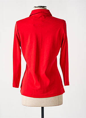 Polo manches 3/4 manches 3/4 rouge RABE femme