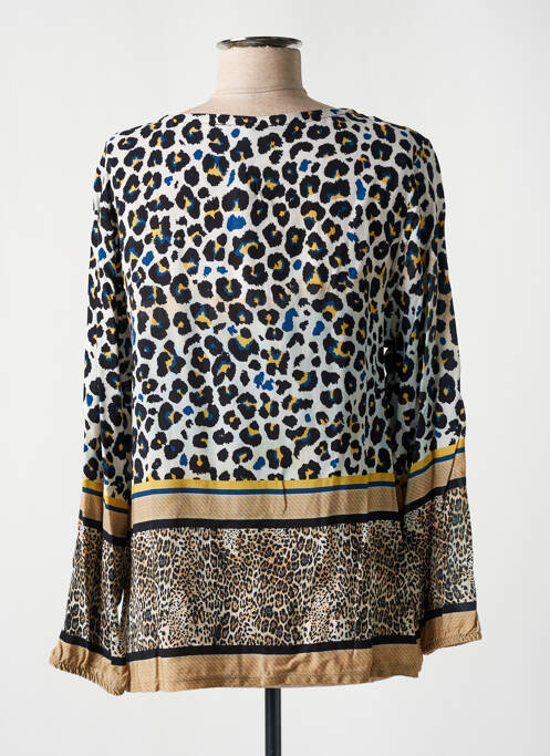 Blouse tissage popeline manches longues noir MERI & ESCA femme