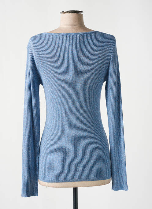 Gilet manches longues bleu ANANKE pour femme