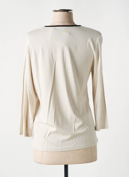 T-shirt beige BARBARA LEBEK pour femme