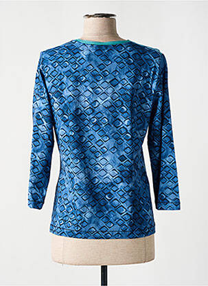 Top tissage jersey manches 3/4 bleu RABE femme