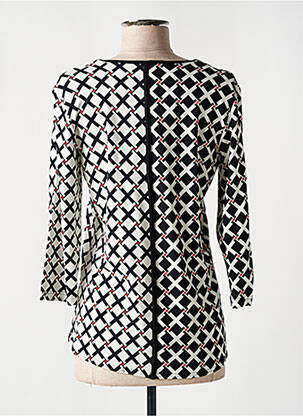 Top stretch manches 3/4 noir FRANK WALDER femme