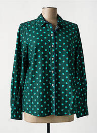 Chemisier coupe droite manches longues vert MAT DE MISAINE femme