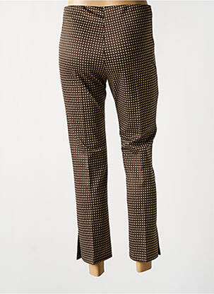 Pantalon 7/8 taille haute taille haute marron TINTA femme