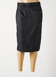 Jupe mi-longue taille haute noir GUY DUBOUIS femme