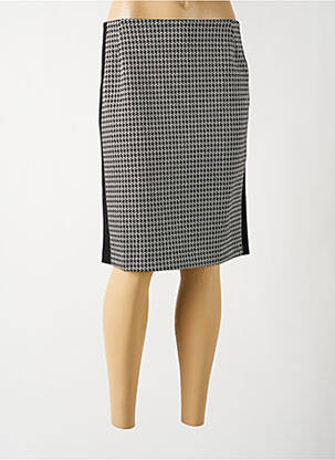 Jupe mi-longue stretch noir BARILOCHE femme