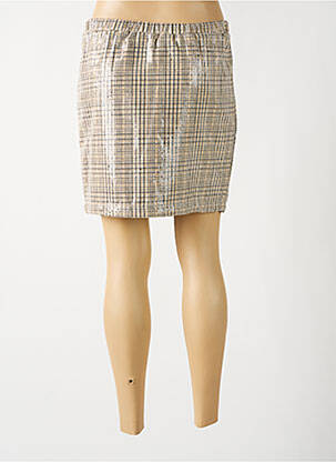 Jupe courte doublure beige AN' GE femme