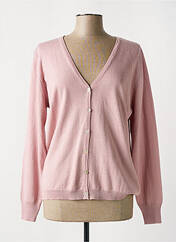 Gilet manches longues rose FINETTE pour femme seconde vue