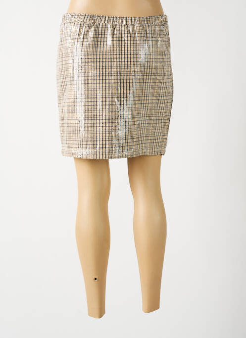 Jupe courte beige AN' GE pour femme
