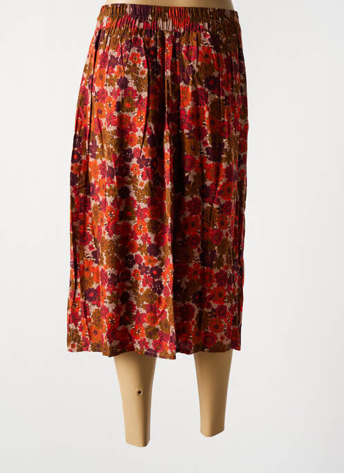 Jupe mi-longue rouge AGATHE & LOUISE pour femme