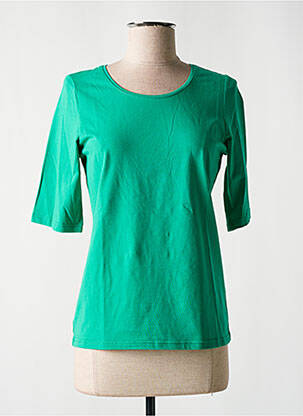 T-shirt manches mi-longues manches courtes vert MICHA femme