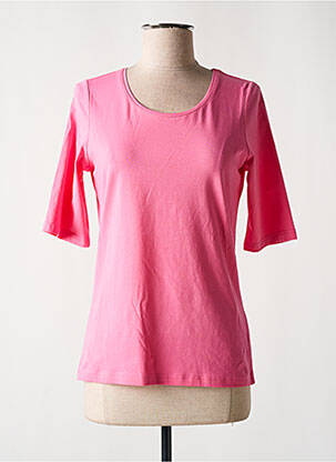 T-shirt manches mi-longues manches courtes rose MICHA femme